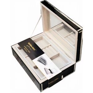 Heaton & Parke Mirrored Jewelry Box- Black